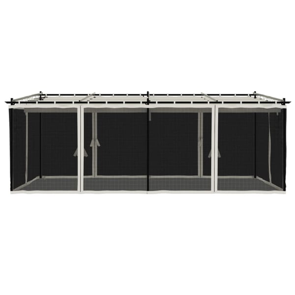 vidaXL Markise Hvit 3,5 x 2,5 m Metall