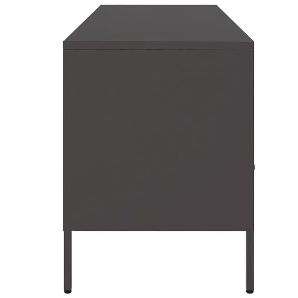 vidaXL tv-bord 100,5x39x50,5 cm stål sort