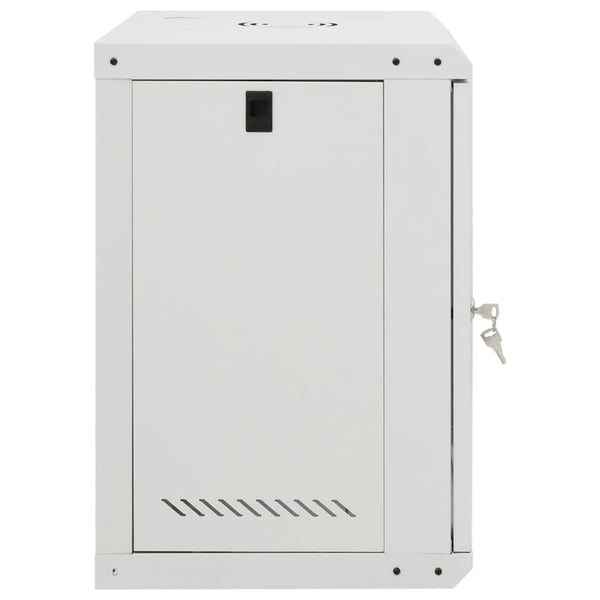 vidaXL 12U Seinäkiinnitettävä verkkolaitekaappi 19" IP20 53x40x60 cm