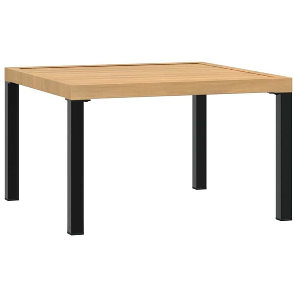 vidaXL Trädgårdssoffa med dynor 2 delar svart aluminium