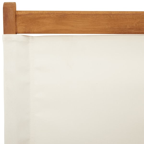 vidaXL foldbare havestole 8 stk. stof og massivt træ cremehvid