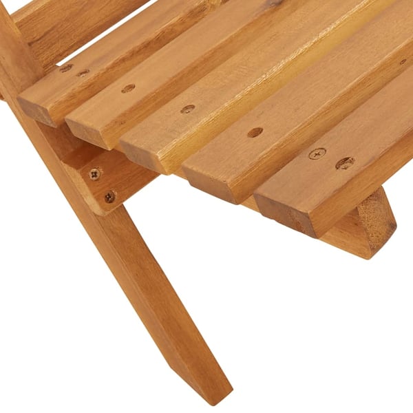 vidaXL foldbare havestole 8 stk. stof og massivt træ cremehvid