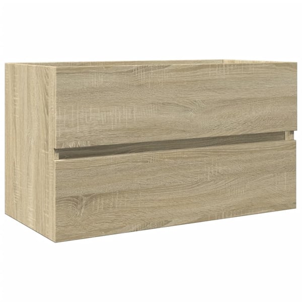 vidaXL Servantskap sonoma eik 80x38,5x45 cm sponplate