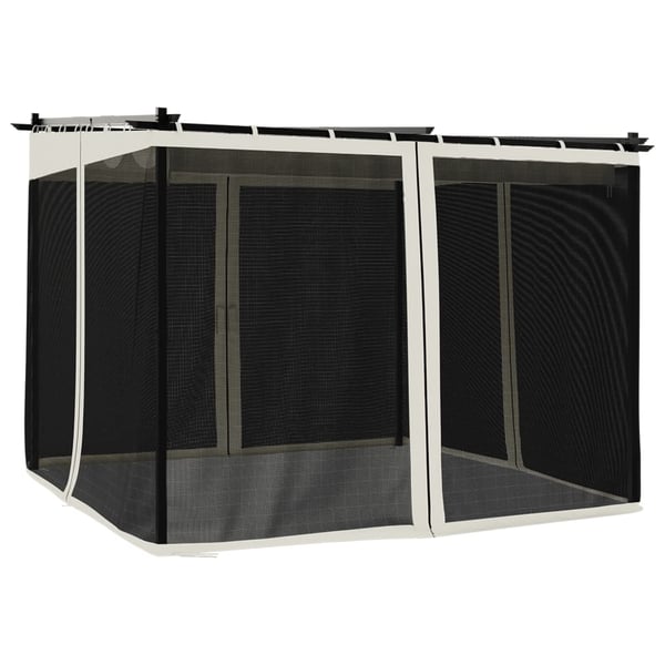 vidaXL Markise Hvit 3,5 x 2,5 m Metall