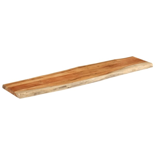 vidaXL Vegghylle 160x40x3,8 cm rektangulær heltre akasie naturlig kant