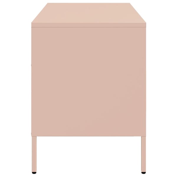 vidaXL tv-borde 2 stk. 68x39x50,5 cm stål lyserød