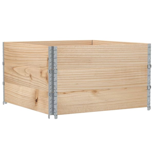 vidaXL Plantekasse 100x100 cm heltre furu