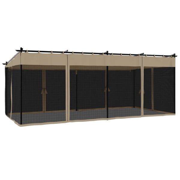 vidaXL Markise Hvit 3,5 x 2,5 m Metall