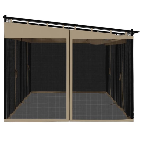 vidaXL Markise Hvit 3,5 x 2,5 m Metall