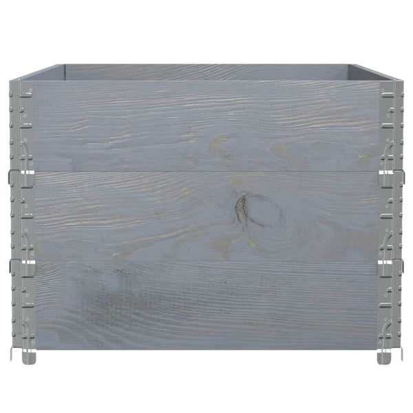 vidaXL Plantekasse grå 120x80 cm heltre furu