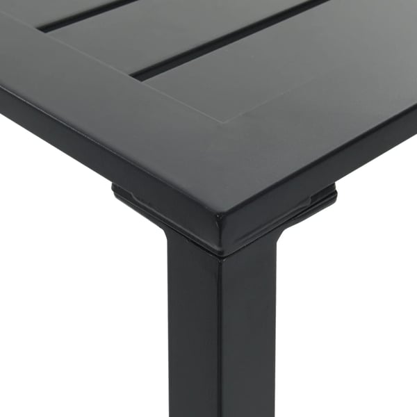 vidaXL barbord 100x50x110 cm pulverlakeret stål sort