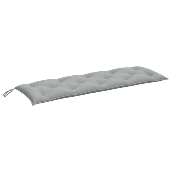 vidaXL hynder til havebænk 2 stk. 150x50x7 cm stof meleret lysegrå