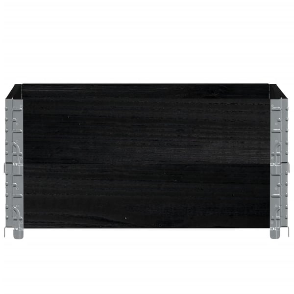 vidaXL Hageplantekasse svart 80x60 cm heltre furu