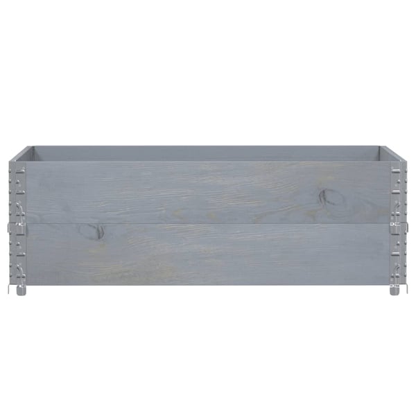 vidaXL Plantekasse grå 120x80 cm heltre furu