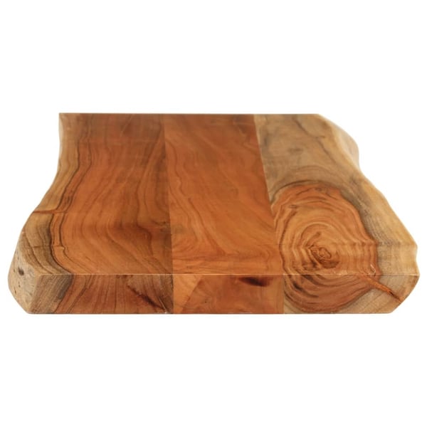 vidaXL Vegghylle 100x40x3,8 cm rektangulær heltre akasie naturlig kant