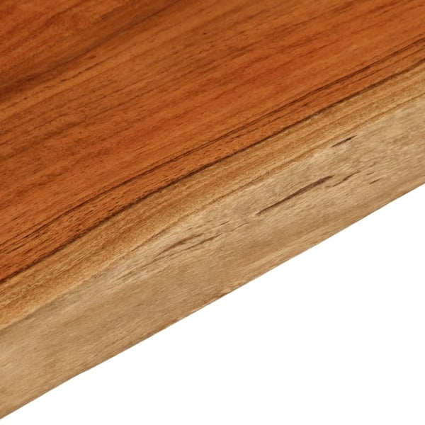 vidaXL Vegghylle 100x40x3,8 cm rektangulær heltre akasie naturlig kant