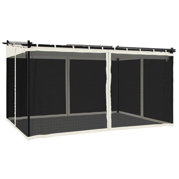 vidaXL Markise Hvit 3,5 x 2,5 m Metall