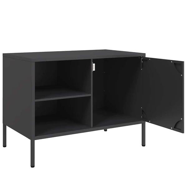 vidaXL tv-bord 68x39x50,5 cm stål sort