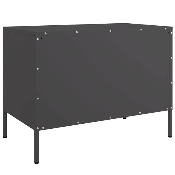 vidaXL tv-bord 68x39x50,5 cm stål sort