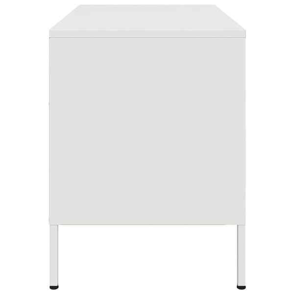 vidaXL TV-benk hvit 68x39x50,5 cm stål