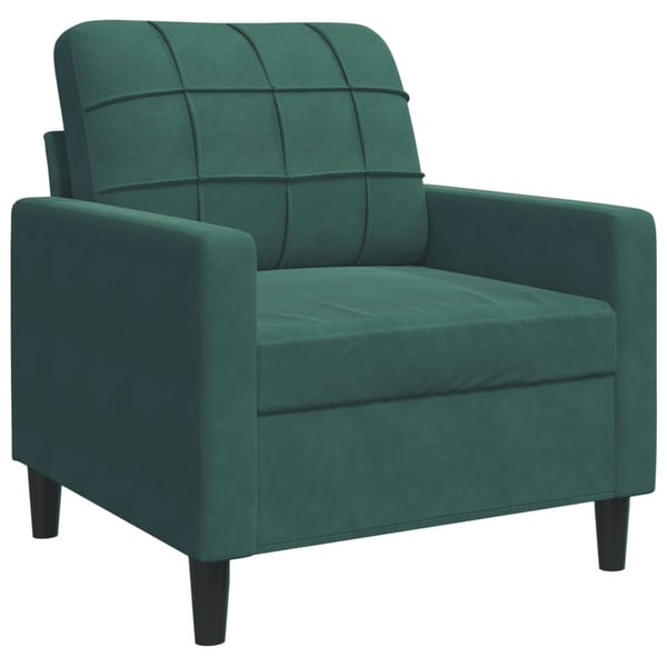vidaXL lænestol 60 cm velour lysegrøn