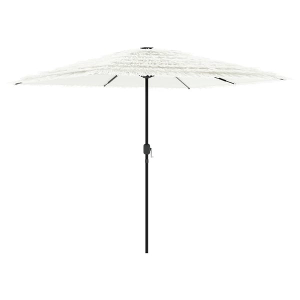 vidaXL Hageparasoll med stålstang hvit 248x248x248 cm