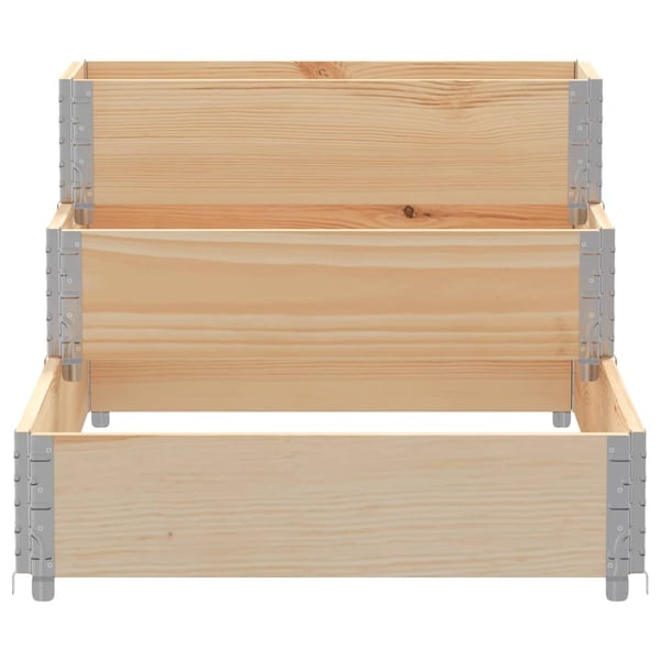 vidaXL Høyseng 3 trinn 120x80 cm heltre furu