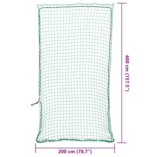 vidaXL Lastnät med elastiskt rep grön 4x2 m PP
