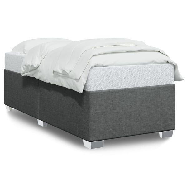 vidaXL Sengeramme uden madras Mørkegrå 80x200 cm Stof