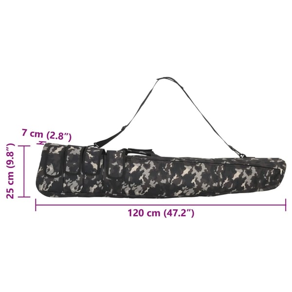 vidaXL Våpenbag med skulderstropp 120 cm oxfordstoff