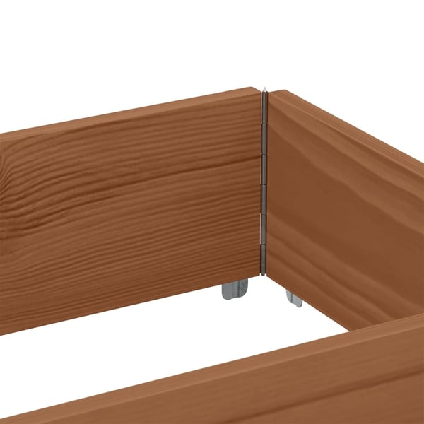 vidaXL Plantekasse brun 150x50 cm heltre furu