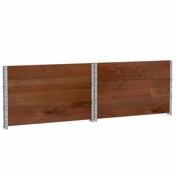 vidaXL Pallekarmer 3 stk brun 100x100 cm heltre furu