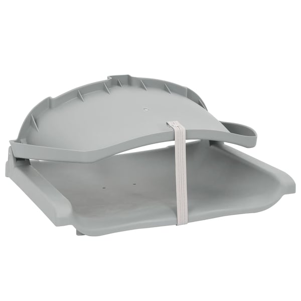 vidaXL foldbart bådsædesæt 4 dele 48x51x41 cm uden pude grå