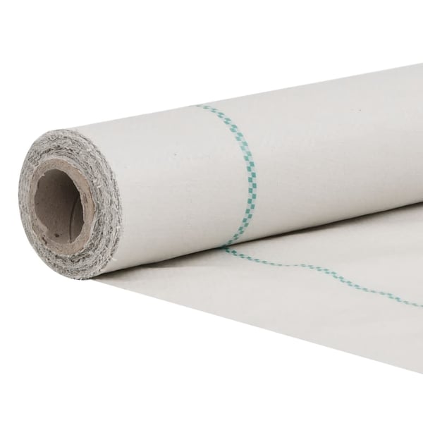 vidaXL Kontrollmatte for ugress hvit 1,5x25 m PP
