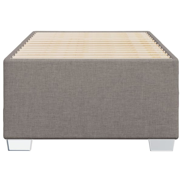 vidaXL Sängram taupe tyg 100x200 cm