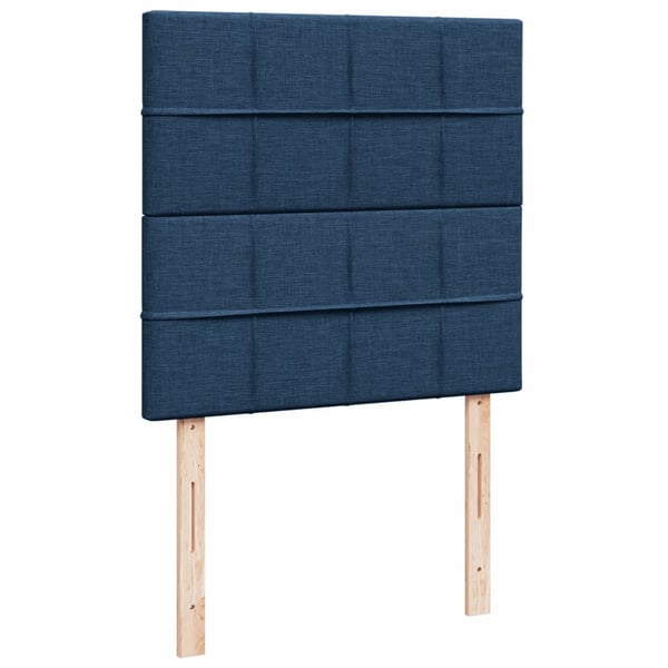 vidaXL kontinentalseng med madras 80x200 cm stof blå