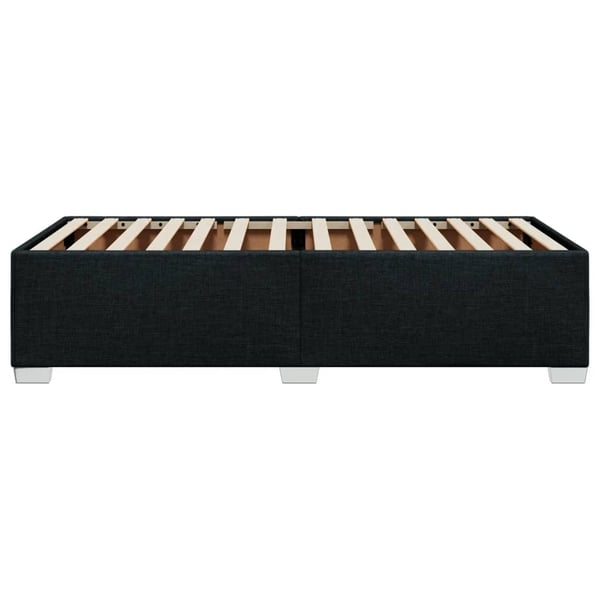 vidaXL sengeramme 90x200 cm stof sort