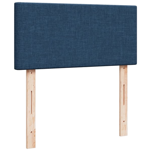 vidaXL kontinentalseng med madras 100x200 cm stof blå