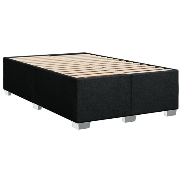 vidaXL kontinentalseng med madras 100x200 cm stof sort