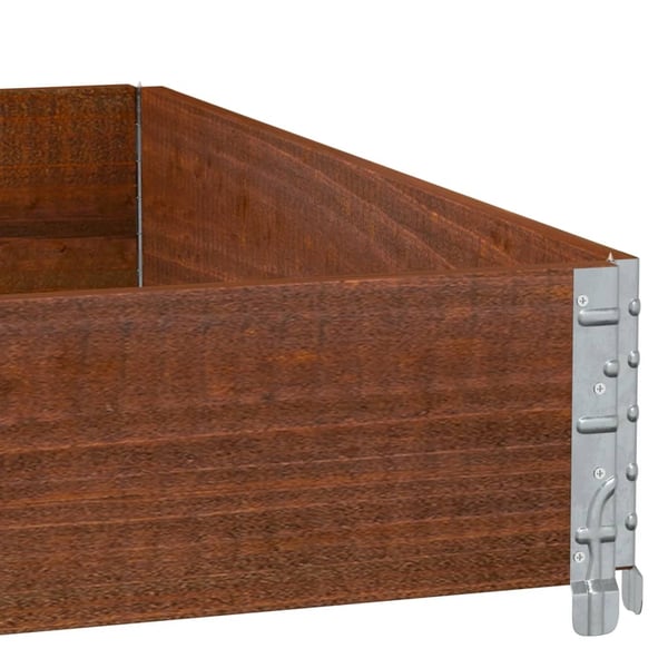 vidaXL Plantekasse brun 100x100 cm heltre furu