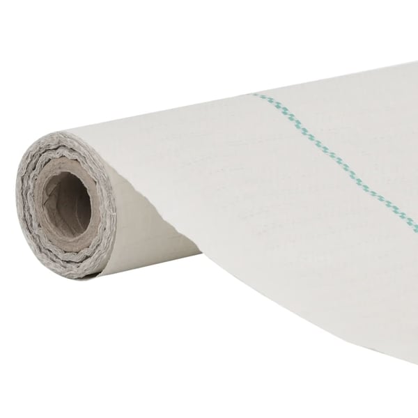 vidaXL Kontrollmatte for ugress hvit 1x10 m PP