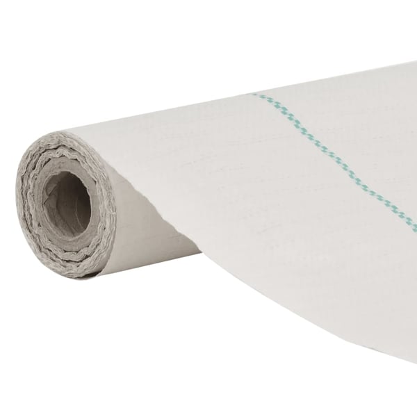 vidaXL Kontrollmatte for ugress hvit 0,5x100 m PP