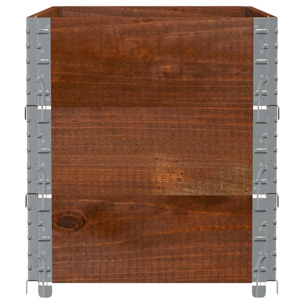 vidaXL Plantekasse brun 100x50 cm heltre furu