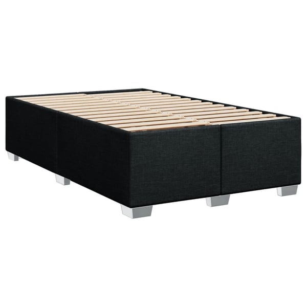 vidaXL kontinentalseng med madras 90x190 cm stof sort