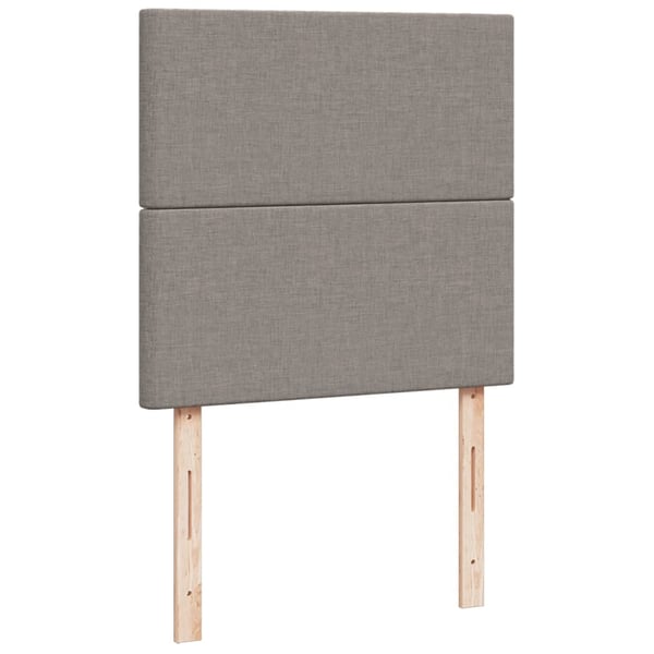 vidaXL kontinentalseng med madras 80x200 cm stof gråbrun