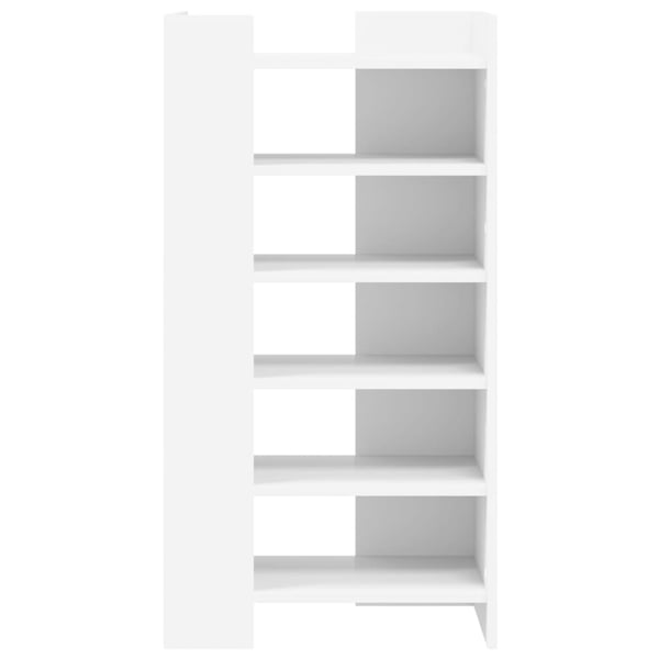 vidaXL Skoskap hvit 52x37,5x100 cm konstruert tre