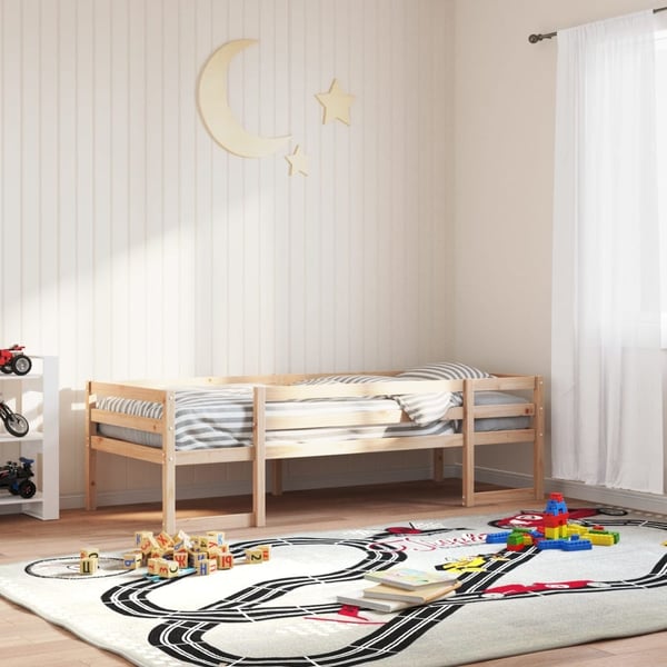 vidaXL sengeramme til juniorseng 90x190 cm massivt fyrretræ