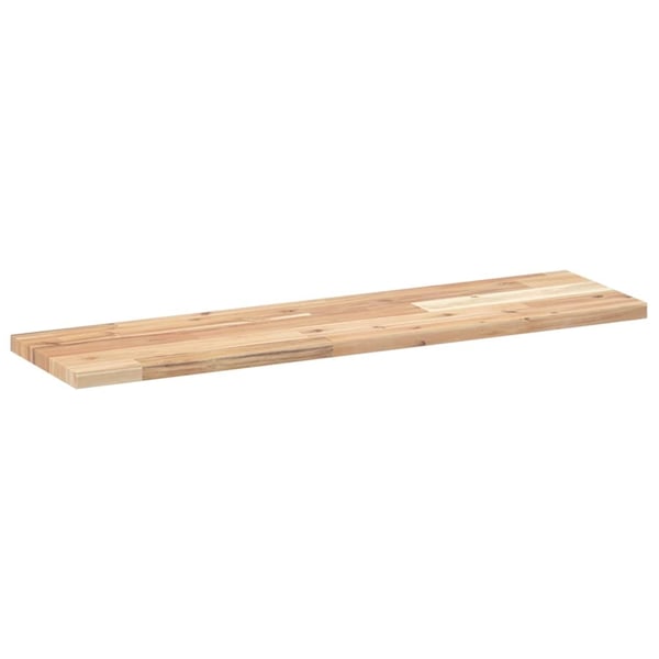 vidaXL Flytende hylle 80x20x2 cm ubehandlet heltre akasie