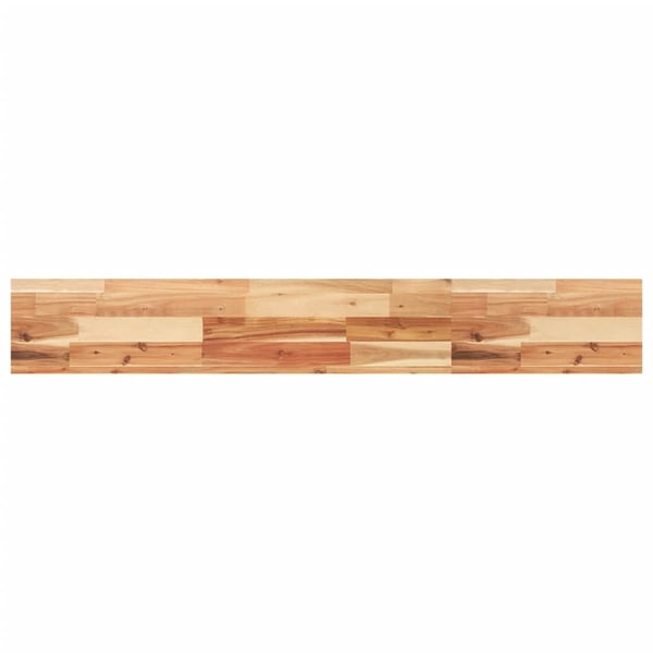 vidaXL Flytende hylle 140x20x4 cm oljebehandlet heltre akasie