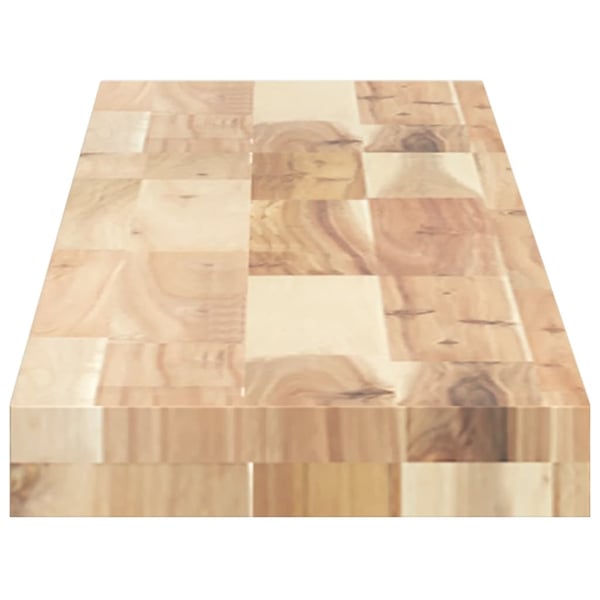 vidaXL Flytende hyller 2 stk 140x20x4 cm ubehandlet heltre akasie